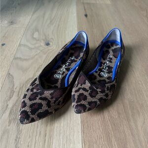 Rothy’s The Point Flats - Desert Cat Cheetah Print - Size 9
